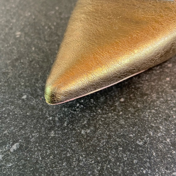 Gold Rochas flat with slingback - Picture 3 of 10